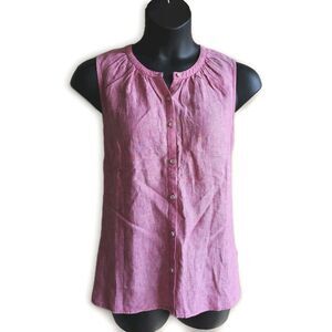 Tommy Bahama Pink Sleeveless Blouse XL